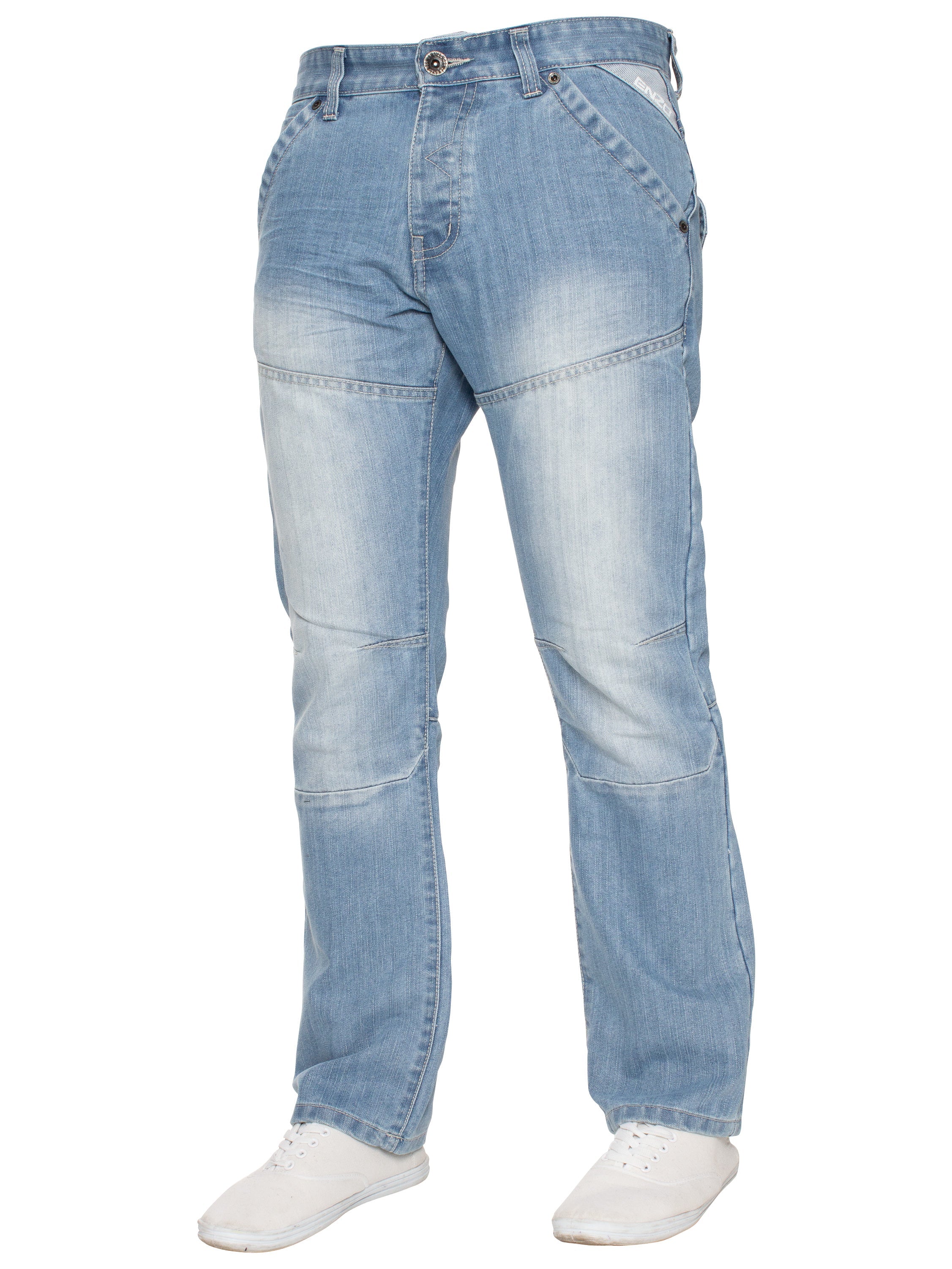 Enzo | Mens Straight Leg Denim Jeans