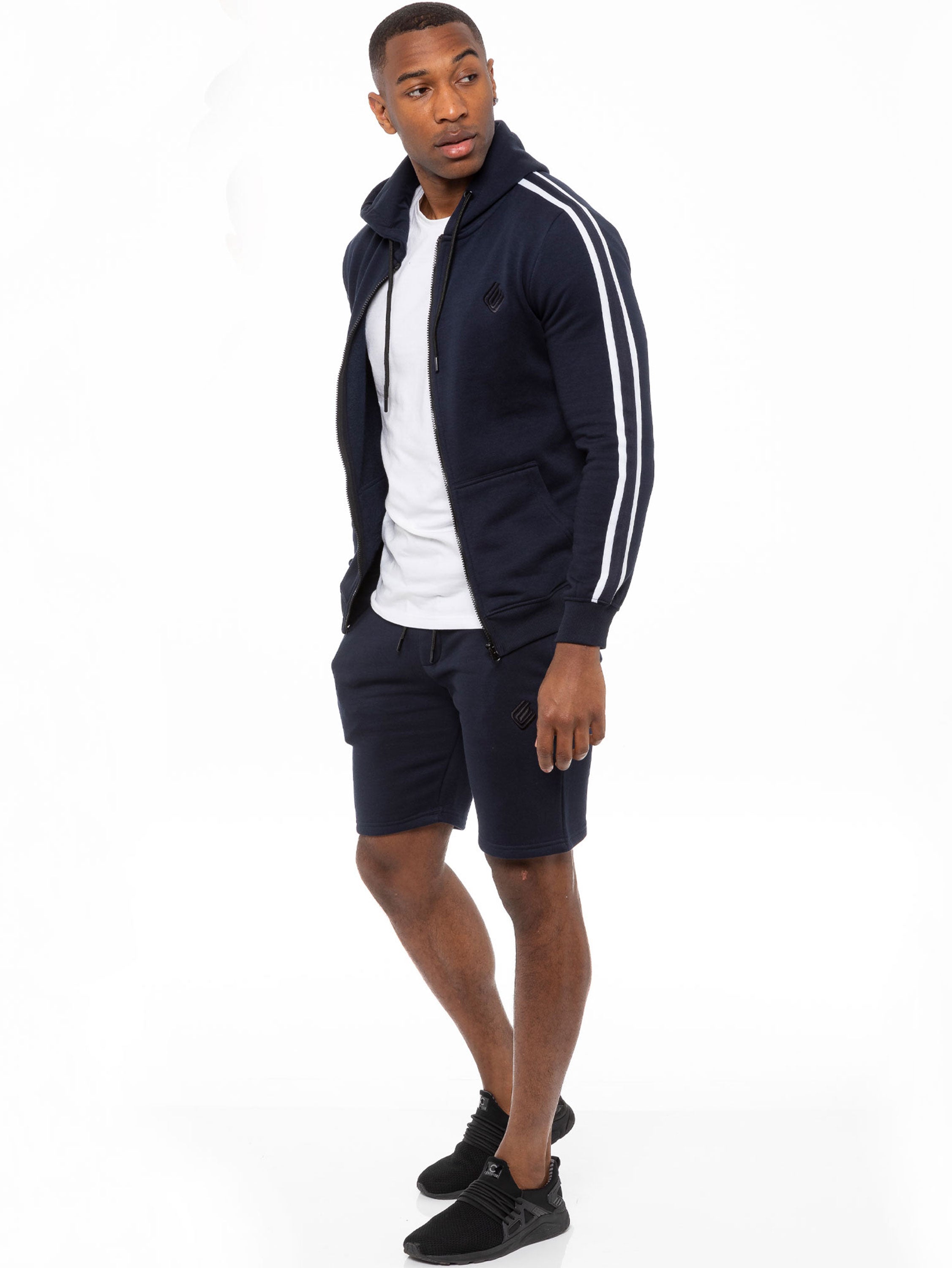 Mens Fleece Gym Running Shorts | Enzo Designer Menswear