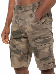 Kruze | Mens Cargo Camo Shorts