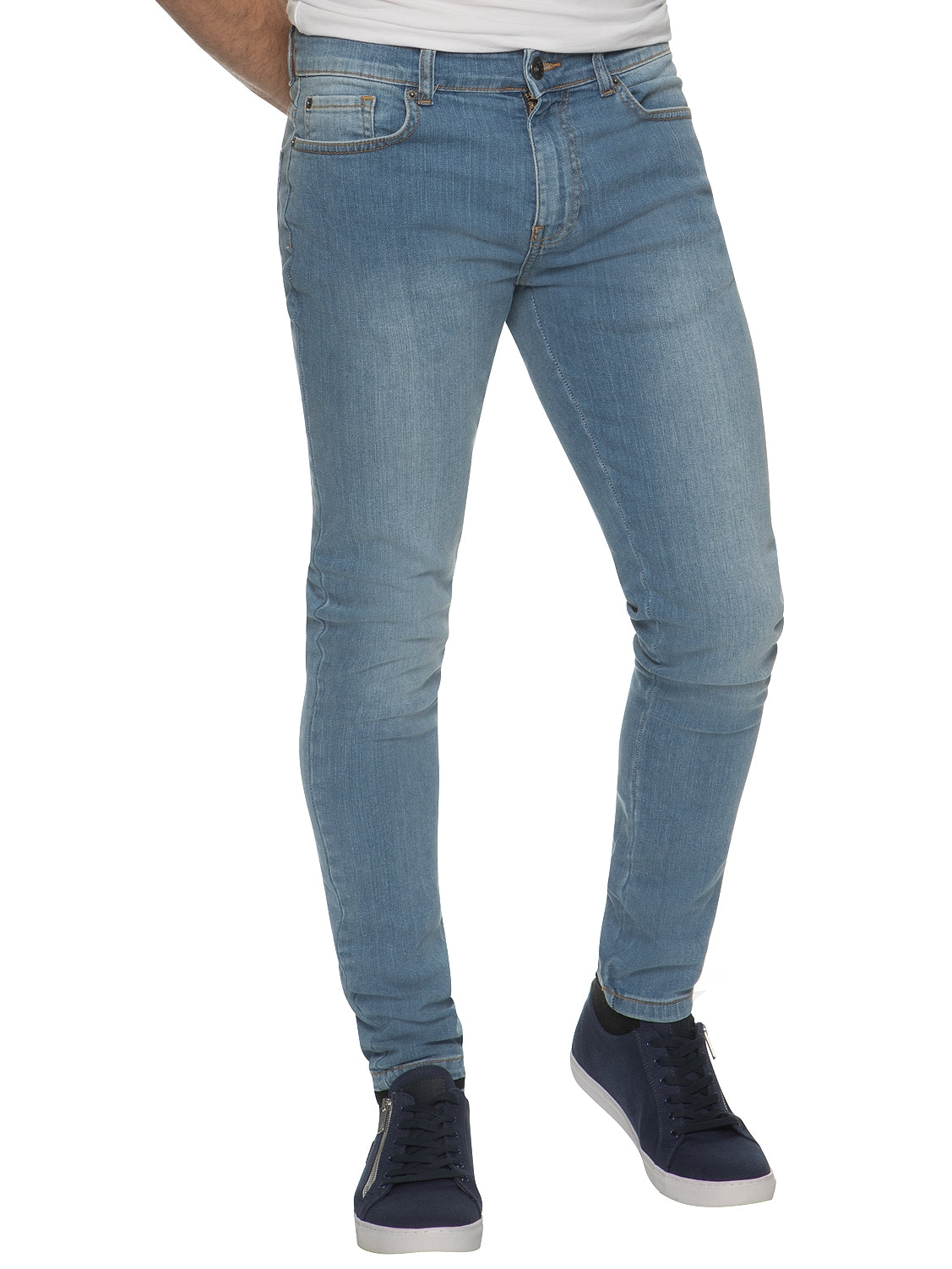 Mens Designer Stretch Skinny Fit Jeans | Enzo Designer Menswear