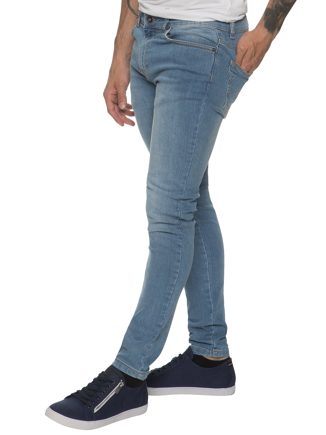 Mens Designer Stretch Skinny Fit Jeans | Enzo Designer Menswear