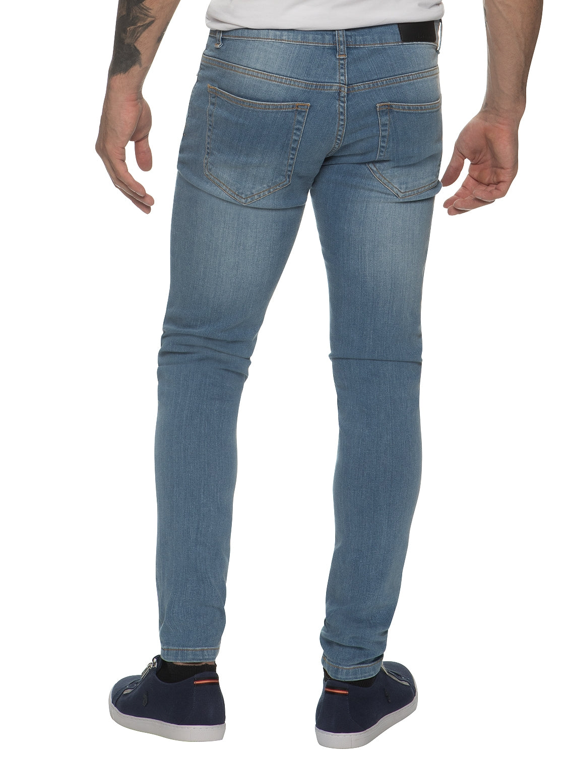 Mens Designer Stretch Skinny Fit Jeans | Enzo Designer Menswear