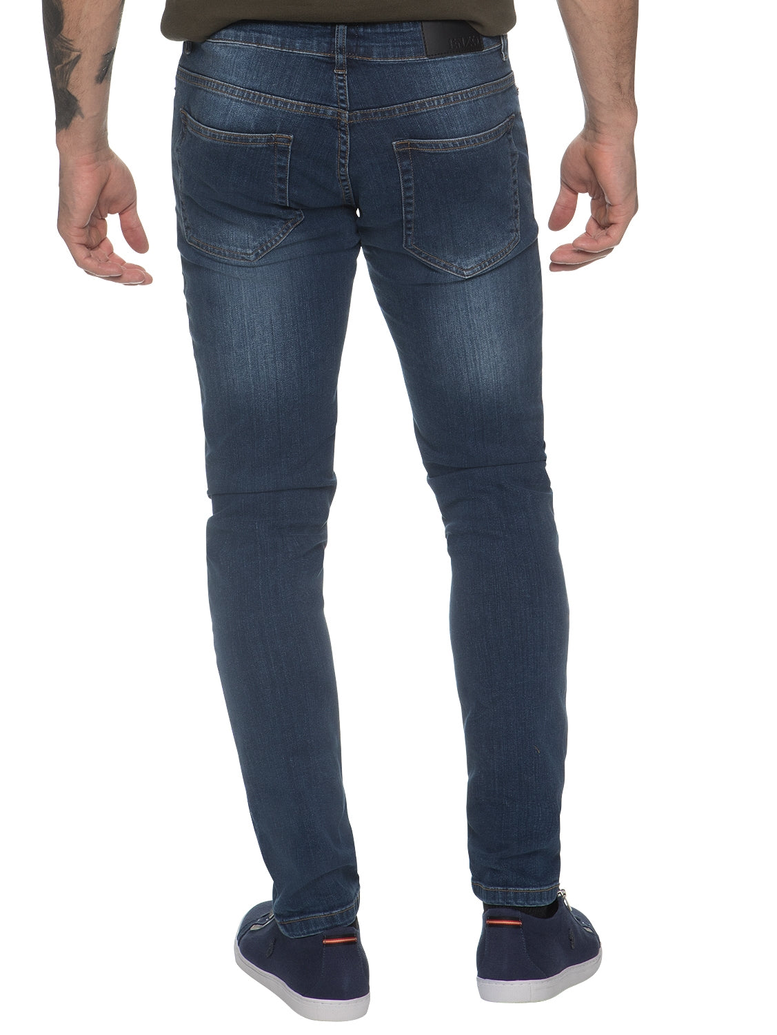 Mens Designer Stretch Skinny Fit Jeans | Enzo Designer Menswear
