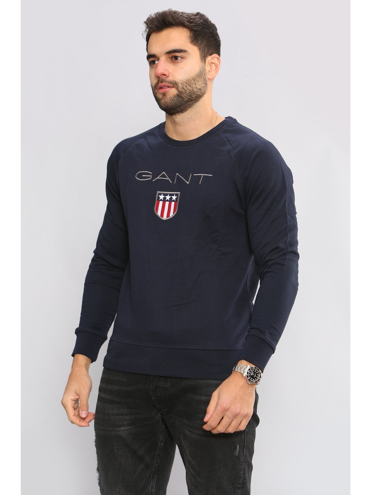 Gant | Mens Printed Pullover Shield Sweatshirt