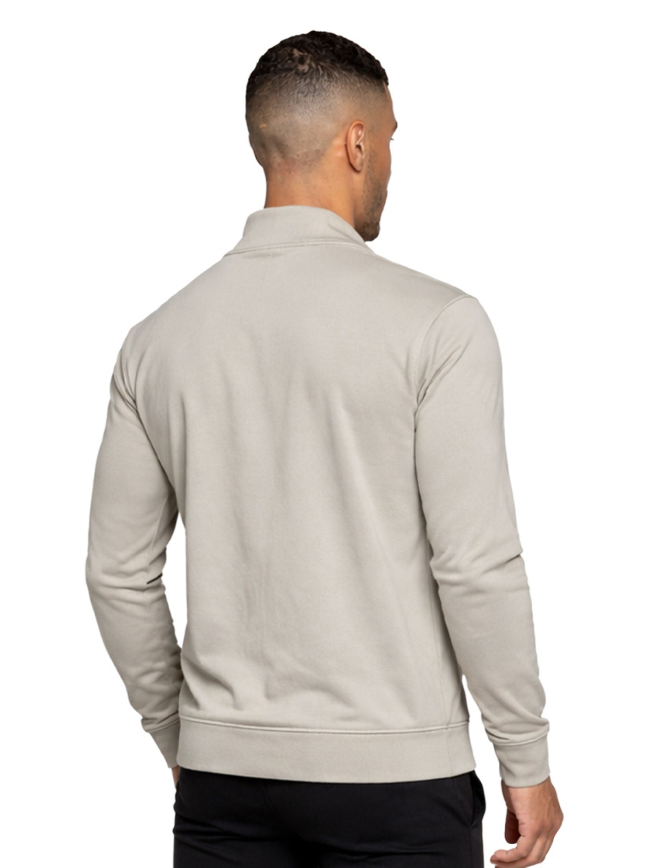 Enzo | Mens Funnel Neck Zip Sweatshirt