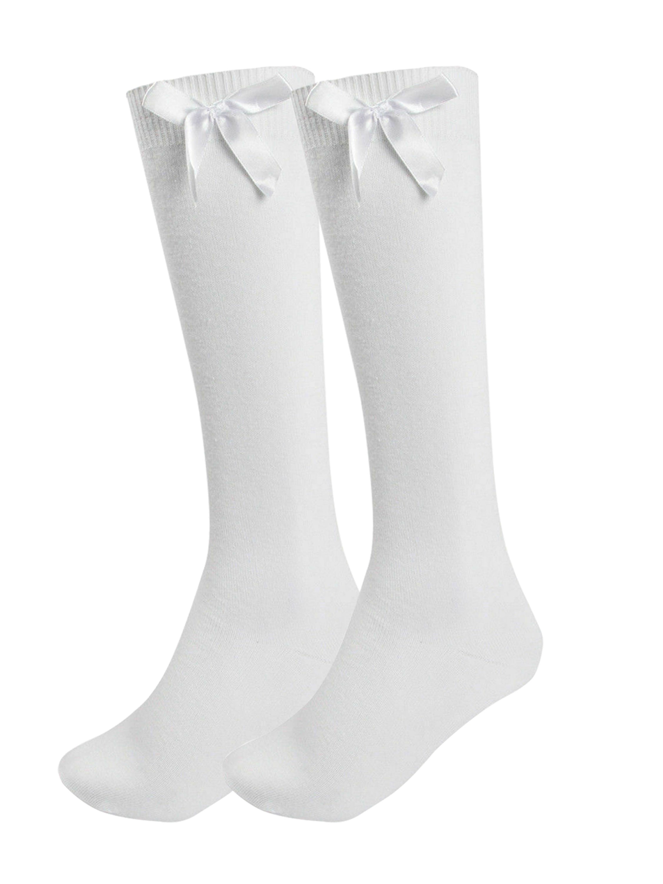 Ladies Girls Knee High Socks 6 Pack